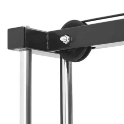 vidaXL Lat pulldown machine Zwart 110 x 70 x 187 cm Gepoedercoat staal