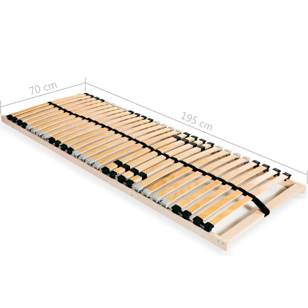 vidaXL Lattenbodem met 28 latten 7 zones 70x200 cm