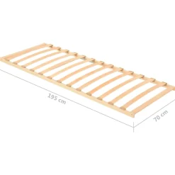 vidaXL Lattenbodem met 13 latten 70x200 cm