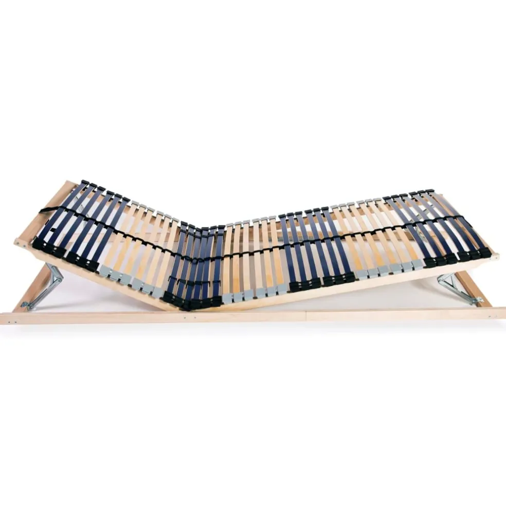 vidaXL Lattenbodems 2 st met 42 latten 7 zones 70x200 cm