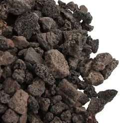 vidaXL Lavastenen 10 kg 1-2 cm zwart