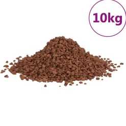 vidaXL Lavastenen 10 kg 5-8 mm rood