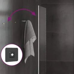 vidaXL LED Badkamer Spiegel Doorzichtig 40 x 20 cm gehard glas