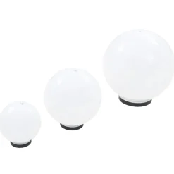 vidaXL LED-bollampen rond 20/30/40 cm PMMA 3 st
