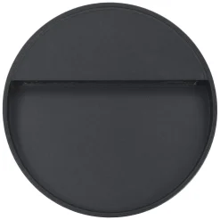 vidaXL LED-buitenwandlampen 2 st 3 W rond zwart
