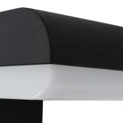 vidaXL LED-buitenwandlamp 9 W ovaal zwart