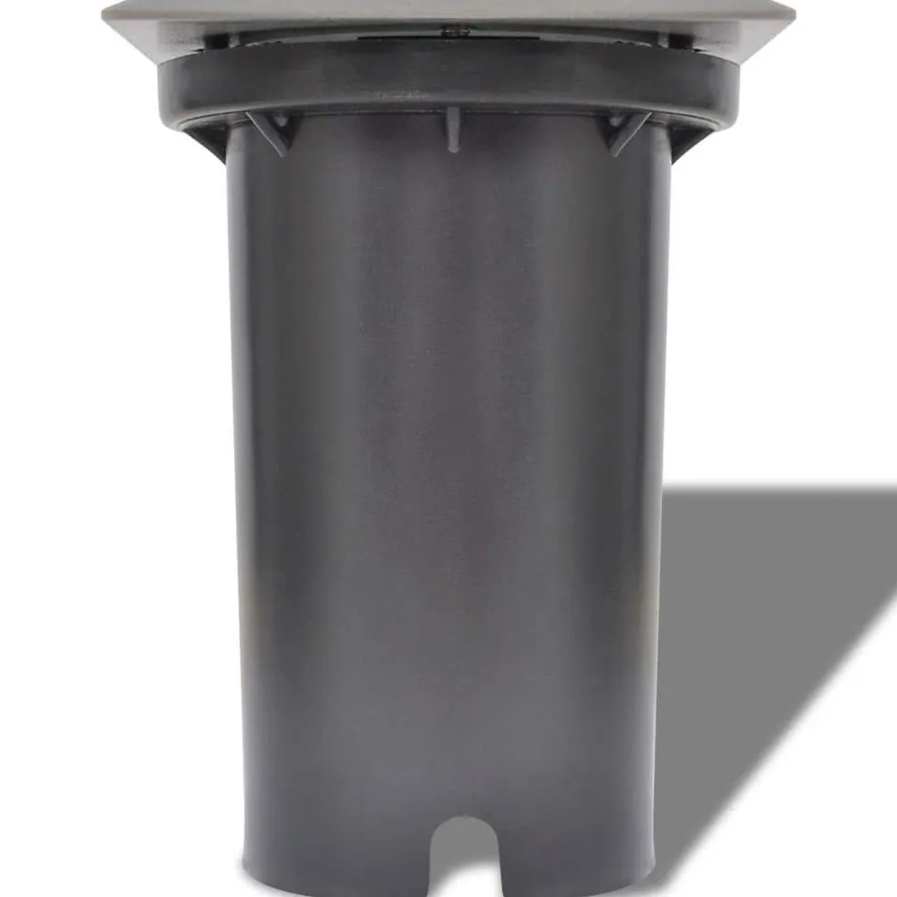 vidaXL LED-Grondspots buiten 3 stuks vierkant