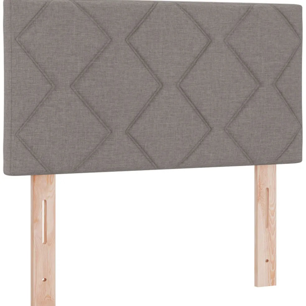 vidaXL LED Hoofdbord Taupe Stof
