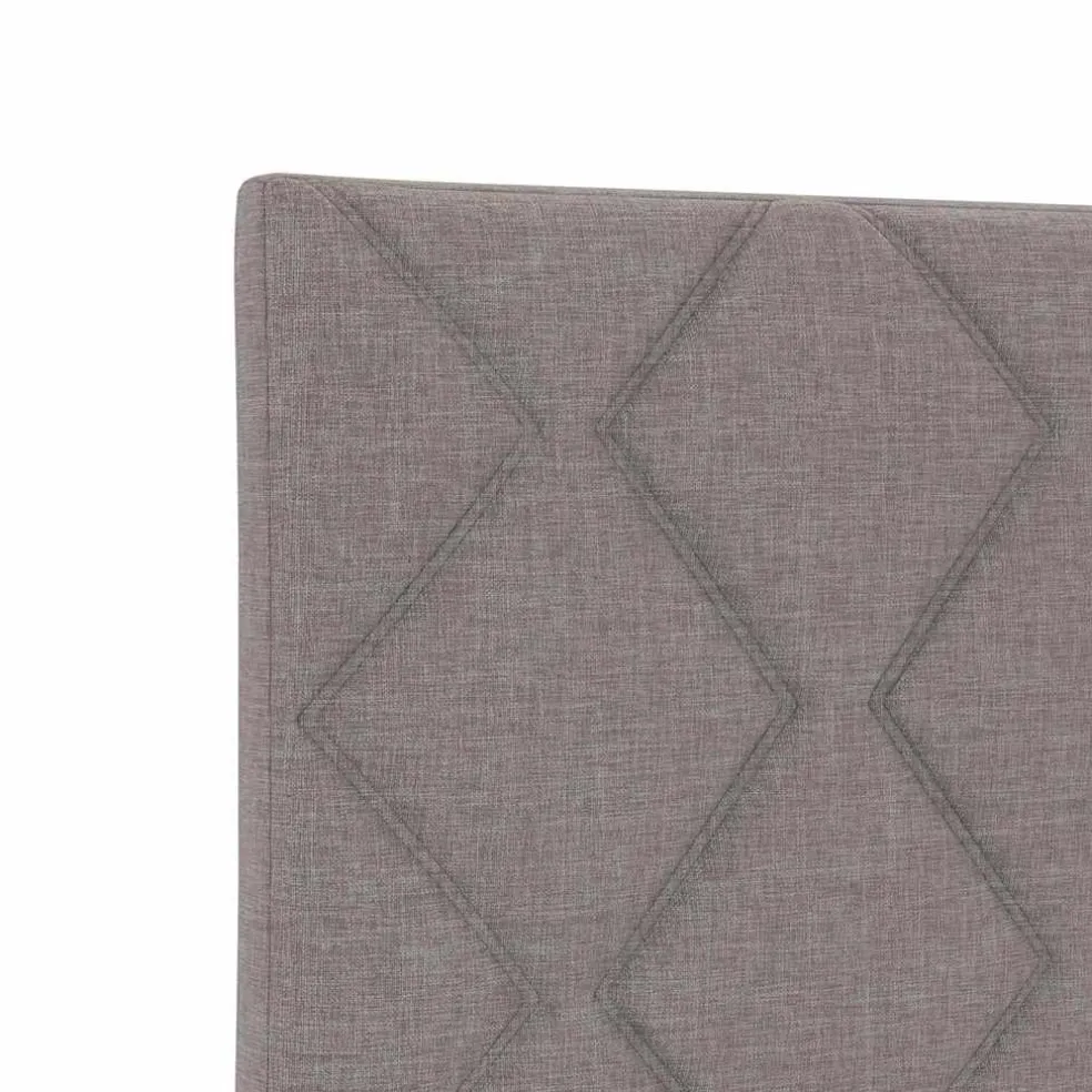 vidaXL LED Hoofdbord Taupe Stof