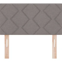 vidaXL LED Hoofdbord Taupe Stof