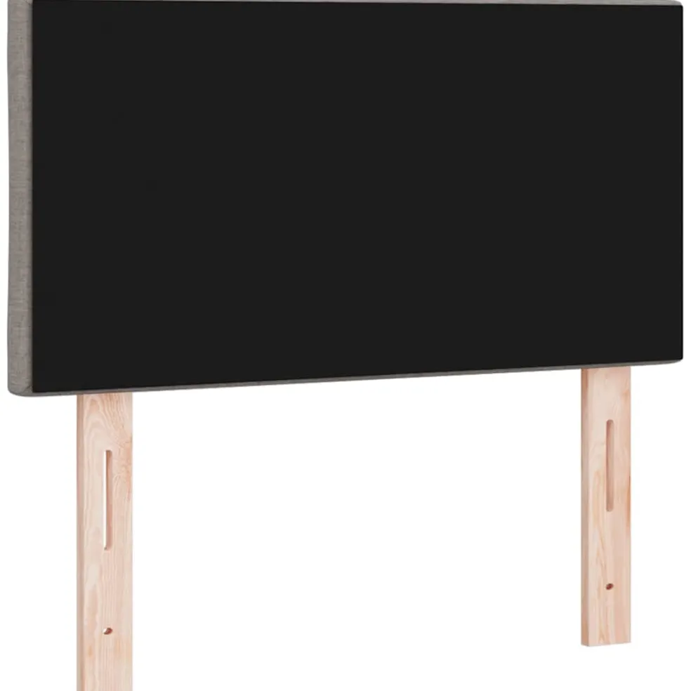 vidaXL LED Hoofdbord Taupe Stof