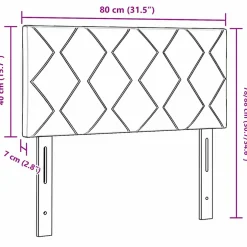 vidaXL LED Hoofdbord Taupe Stof