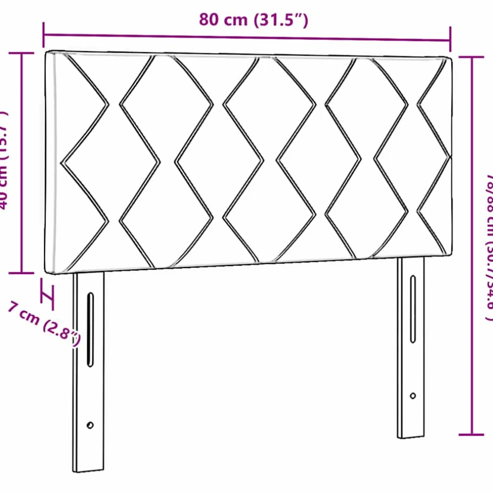 vidaXL LED Hoofdbord Taupe Stof