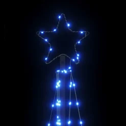 vidaXL LED-kerstboom 339 LEDs 187 cm blauw