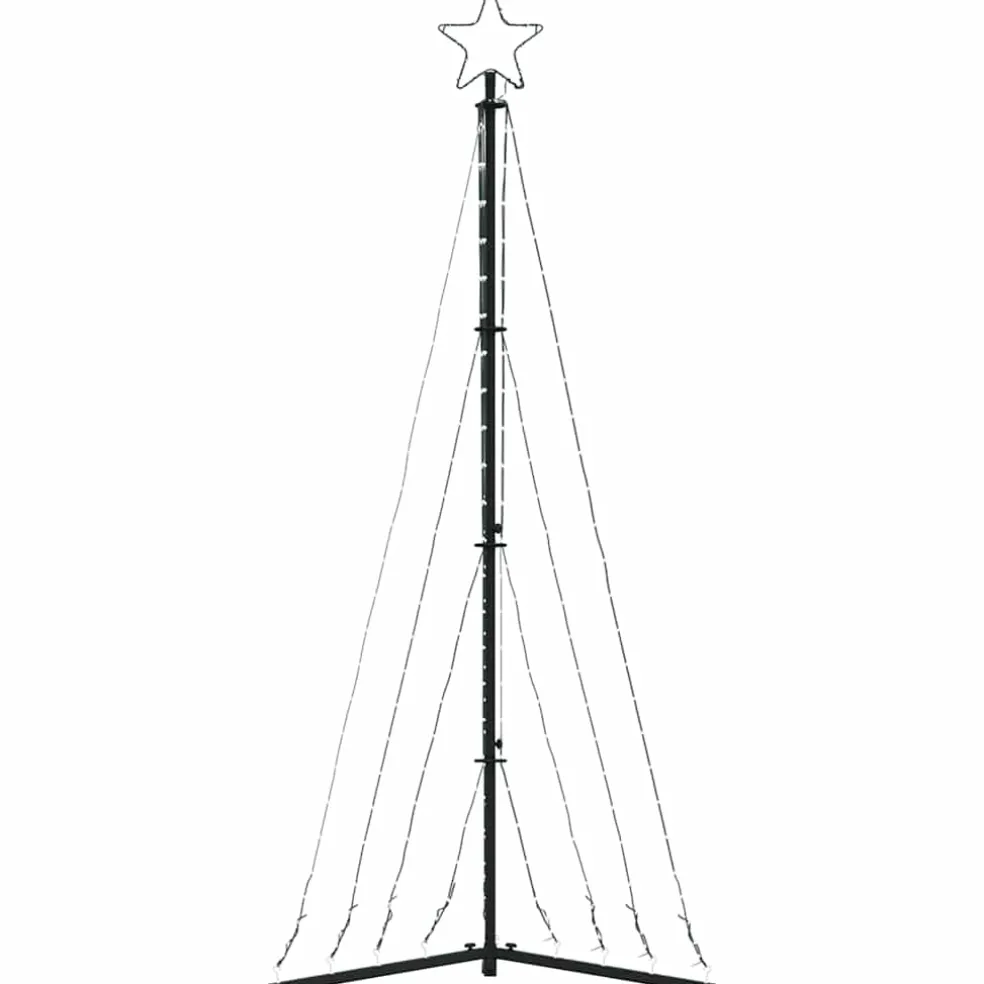 vidaXL LED-kerstboom 339 LEDs 187 cm blauw