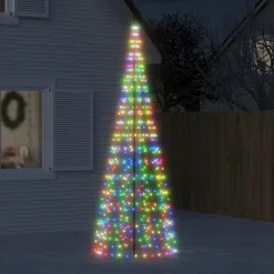 vidaXL LED-kerstboom 550 LEDs kleurrijk 300 cm