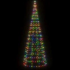 vidaXL LED-kerstboom 550 LEDs kleurrijk 300 cm