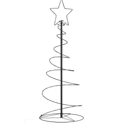 vidaXL LED-kerstboom 80 LEDs warm wit 120 cm