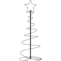 vidaXL LED-kerstboom 80 LEDs warm wit 120 cm