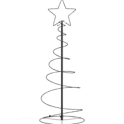 vidaXL LED-kerstboom 80 LEDs warm wit 120 cm