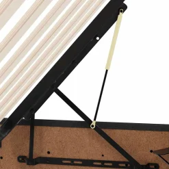vidaXL LED Opslagbed met Matras Zwart 90 x 190 cm Stof