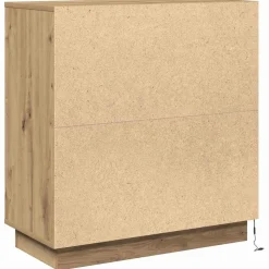 vidaXL LED Sideboard Artisanaal eiken 71 x 34,5 x 75 cm Bewerkt hout