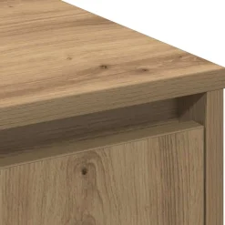 vidaXL LED Sideboard Artisanaal eiken 71 x 34,5 x 75 cm Bewerkt hout