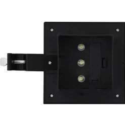 vidaXL LED-solarlampen vierkant 12 cm zwart 6 st