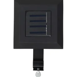 vidaXL LED-solarlampen vierkant 12 cm zwart 6 st