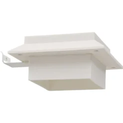 vidaXL LED-solarlampen vierkant 12 cm wit 6 st