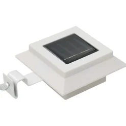 vidaXL LED-solarlampen vierkant 12 cm wit 6 st