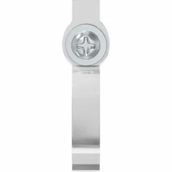 vidaXL LED Strip Clips 23,8 mm 2 st Transparant Kunststof en Ijzer