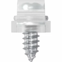vidaXL LED Strip Clips 23,8 mm 2 st Transparant Kunststof en Ijzer