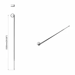 vidaXL LED-strip 2 st Zwart en Multikleur Koper en kunststof
