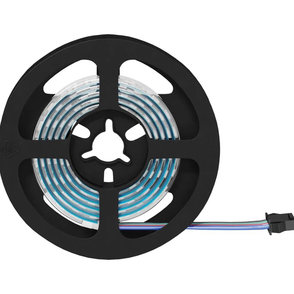 vidaXL LED-strip 2 st Zwart en transparant Koper en kunststof