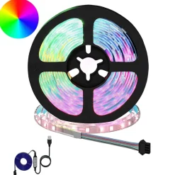 vidaXL LED-strip 2 st Zwart en transparant Koper en kunststof
