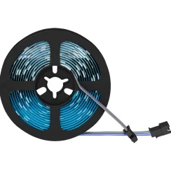 vidaXL LED-strip 2 st Zwart en transparant Koper en kunststof