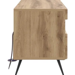 vidaXL LED tv-meubel Artisanaal eiken Bewerkt hout