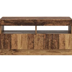 vidaXL LED tv-meubel Oud hout Bewerkt hout