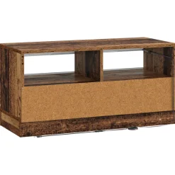 vidaXL LED tv-meubel Oud hout Bewerkt hout