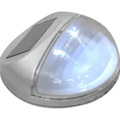 vidaXL LED-wandlampen solar rond zilver 12 st