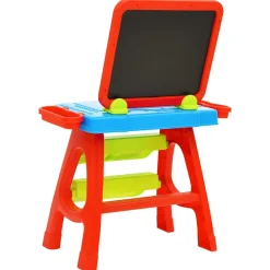 vidaXL Leerbord voor kinderen Easel and Learning 3-in-1