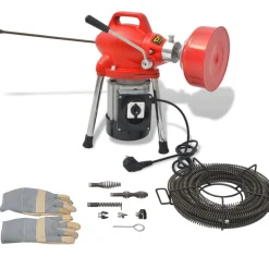 vidaXL Leidingsreinigingsmachine 250 W 12,5mx16mm 4,5mx9,5mm