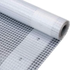 vidaXL Leno dekzeil 260 g/m² 1,5x5 m wit