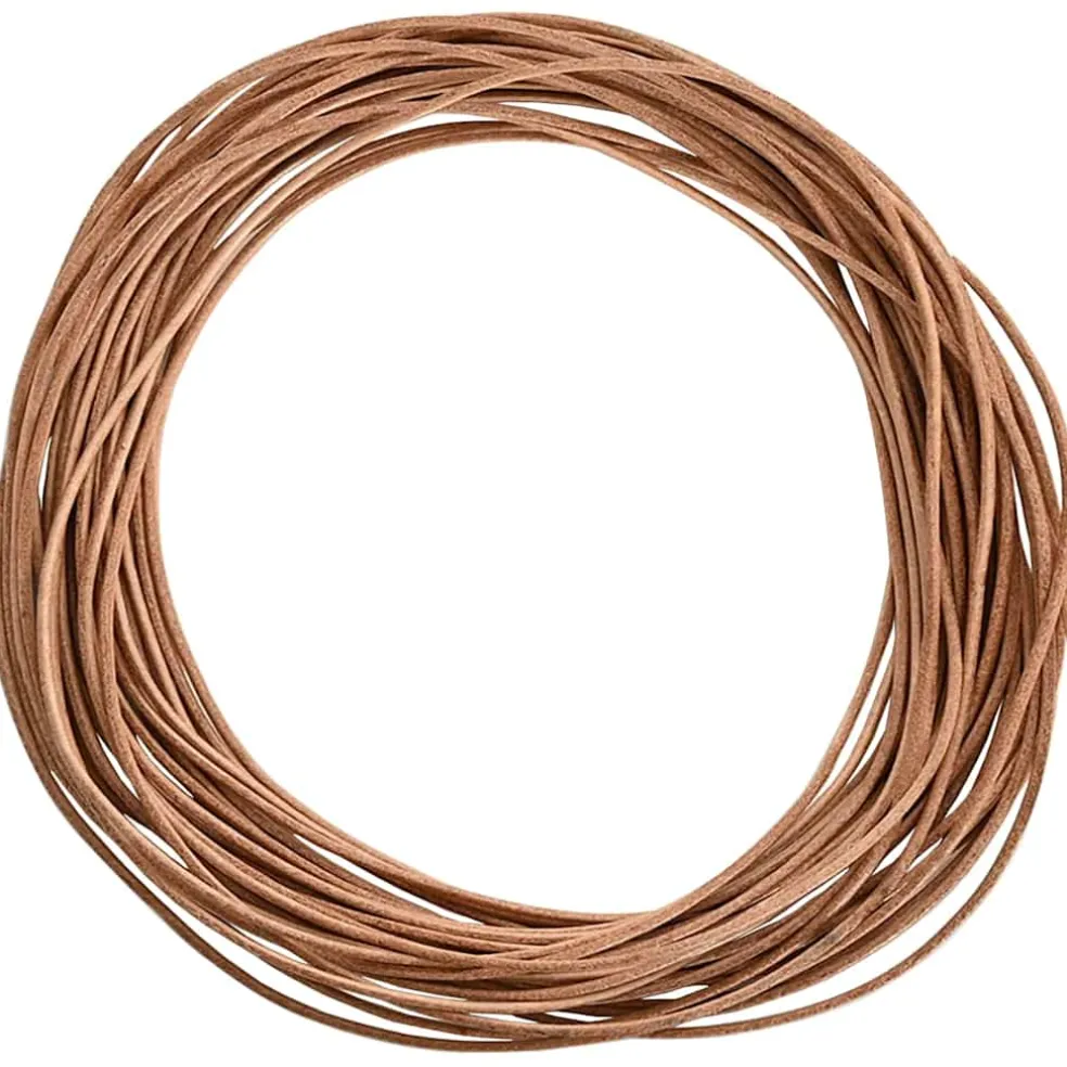 vidaXL Leren Koord 1 Bruin Ø1 mm x 5 m Leer