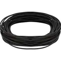 vidaXL Leren Koord 1 Donkerbruin Ø1 mm x 5 m Leer