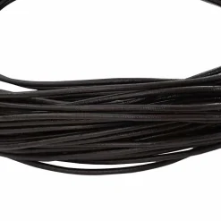vidaXL Leren Koord 1 Donkerbruin Ø1 mm x 5 m Leer