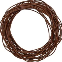 vidaXL Leren Koord 1 Licht Bruin Ø1 mm x 5 m Leer