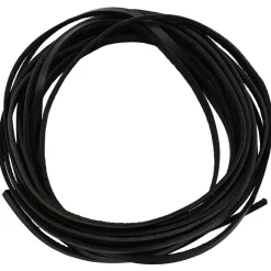 vidaXL Leren riem 1 Zwart 200 x 0,3 cm Leer