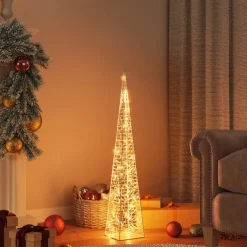 vidaXL Lichtkegel decoratief LED 90 cm acryl warmwit